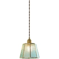 Mini Colorful Glass Pendant Light Fixture, Small Retro Farmhouse Pendant Lighting, Modern Simple Pendant Light, Minimalist Rustic Vintage Pendant Lamp for Kitchen Sink Dining Room