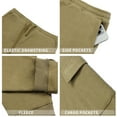 thumbnail image 6 of GENTS BLISS Heavyweight Cargo Men Sweatpants Casual Fleece Sweatpants for Men Elastic Drawstring Pants with Pocket, 6 of 7