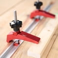 thumbnail image 6 of Aluminum Alloy Quick Acting Hold Down Clamp T-slot T-track Clamp Set Woodworking Tools, 6 of 6