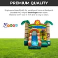 thumbnail image 4 of Pogo Bounce House Water Slide and Splash Pool with Blower, Tropical Jungle Kids Inflatable Jumper, 4 of 8