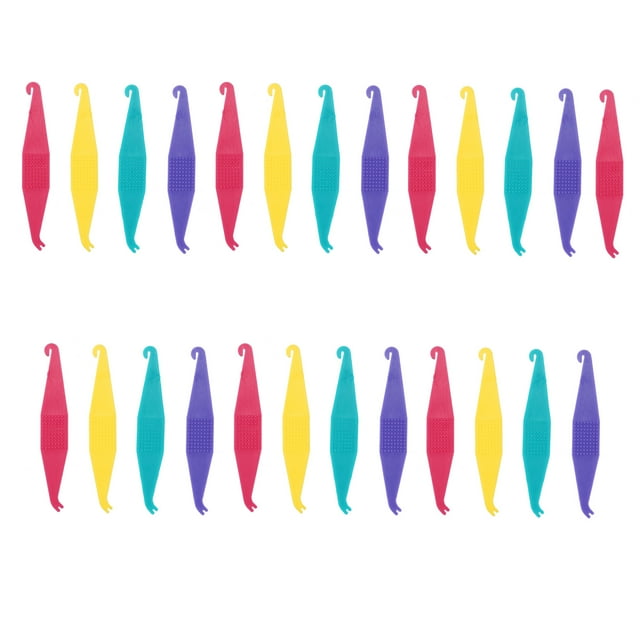25Pcs Multicolored Elastic Rubber Bands Placers for Braces Disposable Orthodontic Elastic Placers