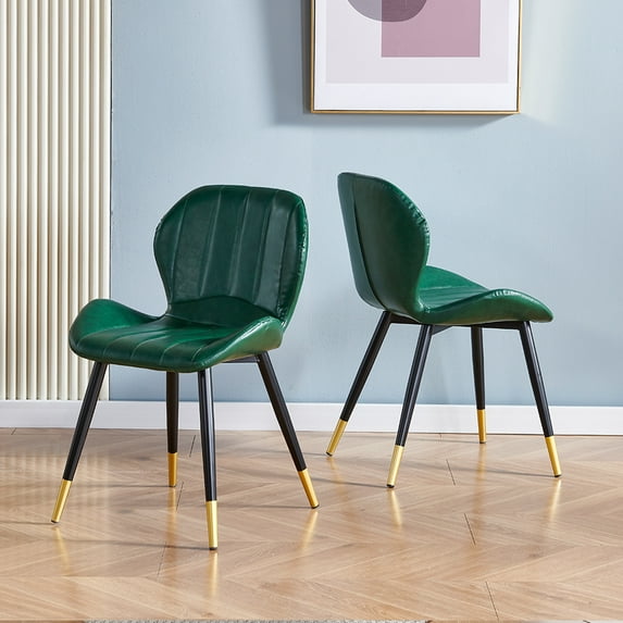 2 PU Chairs Side Chairs 2 PU Kitchen Dining Room Furniture