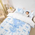 thumbnail image 3 of Manfei Letter Y Initial Monogram Twin Bedding For Kids,Girly Bows Duvet Cover Set For Bowknot Lovers,Reversible,2-Piece(No Comforter), 3 of 6