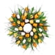 thumbnail image 5 of Guirnalda de flores artificiales para puerta de tulipán, flor de vid falsa, decoración del hogar, follaje de flores de simulación, amarillo, 40 cm sidaley HA8952-04B, 5 of 6