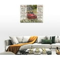 thumbnail image 5 of Farmhouse Red Truck Wall Art Country Old Truck Pictures Wall Decor Rustic White Barn Painting Inspirational Quotes Canvas Christian Prints Modern Framed Home Decor for Bathroom Bedroom 16"x12", 5 of 6