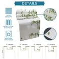 thumbnail image 7 of Table Runner Dresser Scarves 72 Inch Long, Falling Eucalyptus Leaves Watercolor Green Plant Linen Dining Table Runners Rustic White Texture Tabletop Scarf for Wedding Holiday Party Kitchen, 7 of 7