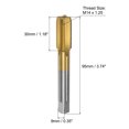 thumbnail image 2 of Unique Bargains M14 x 1.25 Titanium Coated M35 High Speed Steel Straight Flute Metric Thread Screw Tap, 2 of 6