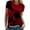 Red, variant on MEICHEN Women's Shirt T Shirt Glitter Shirt Fashion Starry Summer Shirt Round Neck Short Sleeve Top Outfit