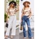 thumbnail image 4 of Ekouaer Silk Pajama for Women Short Sleeve Satin Pj Set Two Piece Soft Sleepwear Loungewear, S-XXL, 4 of 4