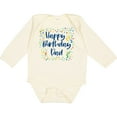 thumbnail image 3 of Inktastic Happy Birthday Dad Boys or Girls Long Sleeve Baby Bodysuit, 3 of 5