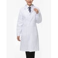 thumbnail image 2 of White Long Sleeve Health Nurse Medical Laboratory Lab Coat Unisex, 2 of 5