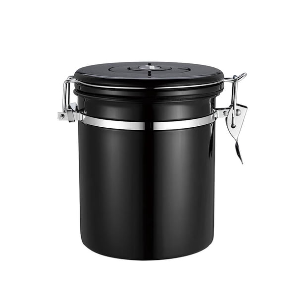 Contenedor Sellado De Granos De Café De Acero Inoxidable Con Caja De Almacenamiento De Alimentos Con Válvula De Escape Moyic HA024905-02