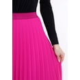 thumbnail image 5 of Fuchsia Pleated Maxi Skirt Elastic Waist Band, 5 of 6