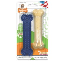 Nylabone Flexi Chew Gumabone Original Bone & Textured Dental Bone Dog Chew Toy Chicken Medium (2 Count)