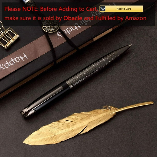 Ballpoint Pens Business Black Ink Pens Retractable Stainless