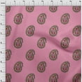 thumbnail image 4 of oneOone Cotton Cambric Pink Fabric Block Fabric For Sewing Printed Craft Fabric By The Yard 56 Inch Wide-F4, 4 of 6