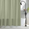 thumbnail image 2 of Sage Green Waterproof Shower Curtain, 48"x72" Washable Polyester Fabric Shower Curtains for Bathroom, Farmhouse Sage Green Decor Decorative Bathtub Curtain Sets with Hooks, 2 of 9