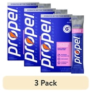 (3 pack) Propel Zero Sugar Raspberry Lemonade, On the Go Packs, Electrolyte Powder Drink Mix, 0.11 oz, 8 Count packets