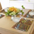 thumbnail image 4 of Ambesonne African Place Mats Set of 4, Grunge Motifs, Standard Size, Multicolor, 4 of 6