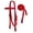 Red, variant on Tahoe Tack Draft Horse Double Layered Nylon Western Headstall with Matching Reins