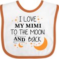 thumbnail image 3 of Inktastic I Love My Mimi to the Moon and Back Boys or Girls Baby Bib, 3 of 4