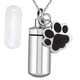 thumbnail image 5 of Recuerdo de cenizas para mascotas Yuyangstore Colgante de pata cremación de acero de titanio Urna de ceniza, 5 of 8