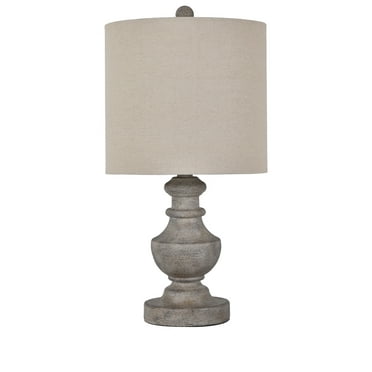 32 Reclaimed Grey Table Lamps W Linen, Seeded Glass Table Lamp Kirkland