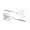 Silver and White, variant on YAHHU Professional Hair Cutting Scissors Set for Family Salon Barber, Stainless Steel Hairdressing Thinning Shears with Standard White Screw, 6.7 inches / 17 cm, 2 Pieces