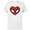 White, variant on Marvel Spider-Man Modern Heart Mask Logo - Short Sleeve Cotton T-Shirt for Adults - Customized-Natural