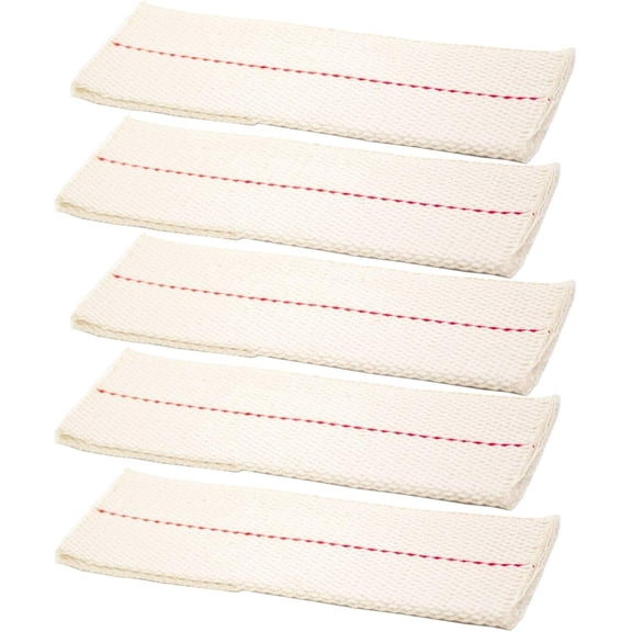 Round  Center Draft Tube Cotton Oil Lamp Wicks 1 3/8 in ID Pack of 5