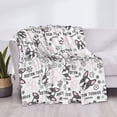 thumbnail image 4 of Throw Blanket for Couch, Boston Terrier puppies pink paw Super Soft Fuzzy Comfy Warm Throw Blanket, Cuteness Lightweight Cozy Plush Flannel Blanket & Throws for Sofa and Bed All Season, 4 of 5