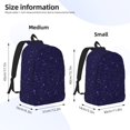 thumbnail image 3 of KLL Glittering Purple Starfield Print Travel Laptop Backpack - College Backpack Business Work Bag Nurse Bag Casual Daypack for Weekender Business Hiking -Medium, 3 of 6