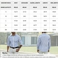 thumbnail image 6 of Men's Shirts Long Sleeve Button Down Striped Casual Linen Dress Shirts, 6 of 7