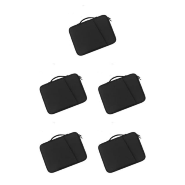 QualitChoice 1/2/3/5 Universal Laptop Sleeve Case Handbag Computer Scratch Proof Anti-drop Carrying Bag Shockproof Laptops Accessories Black 12.9-13 inch 5PCS