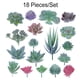 thumbnail image 3 of Bewildely Suculentas falsas, accesorios para fotos, plantas decorativas simuladas, bonsái, decoraciones para el hogar, patios, césped, maceta, SET0836 Flores artificiales SET0838 14 PAQUETE Bewildely HA060204-08B, 3 of 6