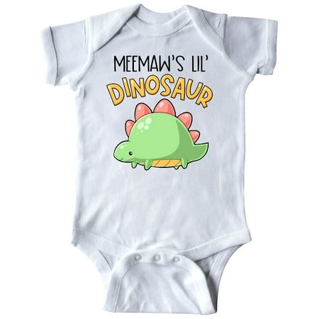 

Inktastic Meemaw s Lil Dinosaur with Cute Stegosaurus Gift Baby Boy or Baby Girl Bodysuit