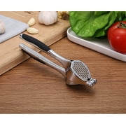 Gohope Garlic Mincer & Crusher Garlic Press Safe Stainless Kitchen Utensils Gadgets Garlic and Onion Press Easy Squeeze & Clean Rustproof