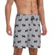 thumbnail image 2 of Balery Polka Dot Christmas Dog Pantalones cortos de pijama de punto de algodón para hombre con cinturilla y bolsillos-Large, 2 of 6