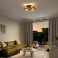thumbnail image 5 of JONATHAN Y Rowan 19.5" 4-Light Modern Bohemian 6-Speed Metal/Rattan Mobile-App/Remote-Controlled Lantern LED Ceiling Fan, Brown/Black, 5 of 8