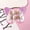 Suspension box packaging (1-2 days delivery), variant on Teenager pearl nail patch, baroque aurora butterfly manicure, 10-16 year old girl and older child wear armor