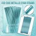 thumbnail image 6 of 100 Pack Paper Straws, Colorful Striped Drinking Straws for Party Supplies, Birthday Wedding Shower Decorations, Paper Straws for Crafts, Bar/Accessories for Drinks B, 6 of 7