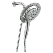 Magnetic Valkyrie Multi-Spray Retro-Fit 7.48 in. Dual Wall Mount Fixed and Handheld Shower Head in Brushed Nickel with Magna-Diverter