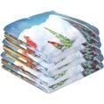 thumbnail image 4 of Coolnut 4 Pack Christmas Snowman Kitchen Towels Highly Absorbent, Super Soft Dishcloths 18 x 28 Inches Reusable Quick Drying Tea Towels Set for Home,Kitchen Decor Wash cloth, 4 of 7