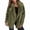 Army Green, variant on Women Winter Coats Lapel Faux Fur Jackets Open Front Mid-Long Cardigan Coat Casual Warm Winter Outwear Jackets Black XXL