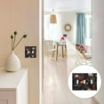 thumbnail image 7 of Yayeee Toggle Light Switch Wall Plate 3-Gang 6.37"x4.48" Decorative Outlet Cover, Black Floral Pattern, 7 of 7