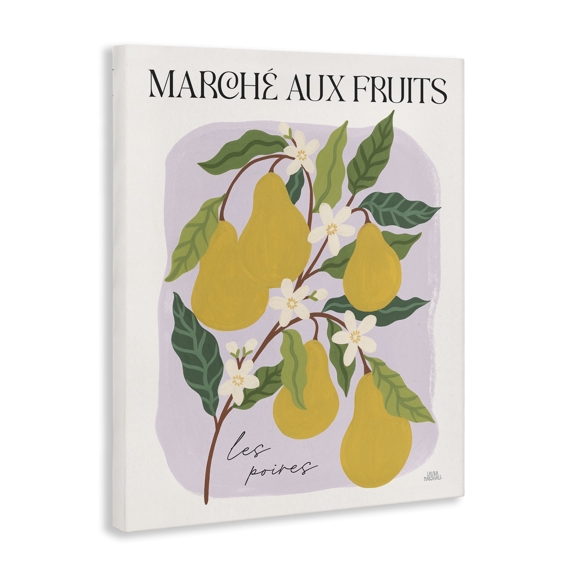 Stupell Industries Marche Aux Pears Food & Beverage Painting Gallery Wrapped Canvas Art Print Wall Art, 24 x 30