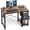 Rust Brown, variant on CONCETTA 40in Small Computer Desk with 2 Drawers, Writing Work Study Computer Desk, Side Headphone Hook, Modern Style for Home Bedroom, Black Wood