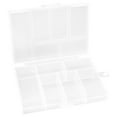 thumbnail image 1 of ITFABS Conteneur de Rangement à 6 Compartiments Boîte de Rangement en Plastique Transparent, 1 of 8