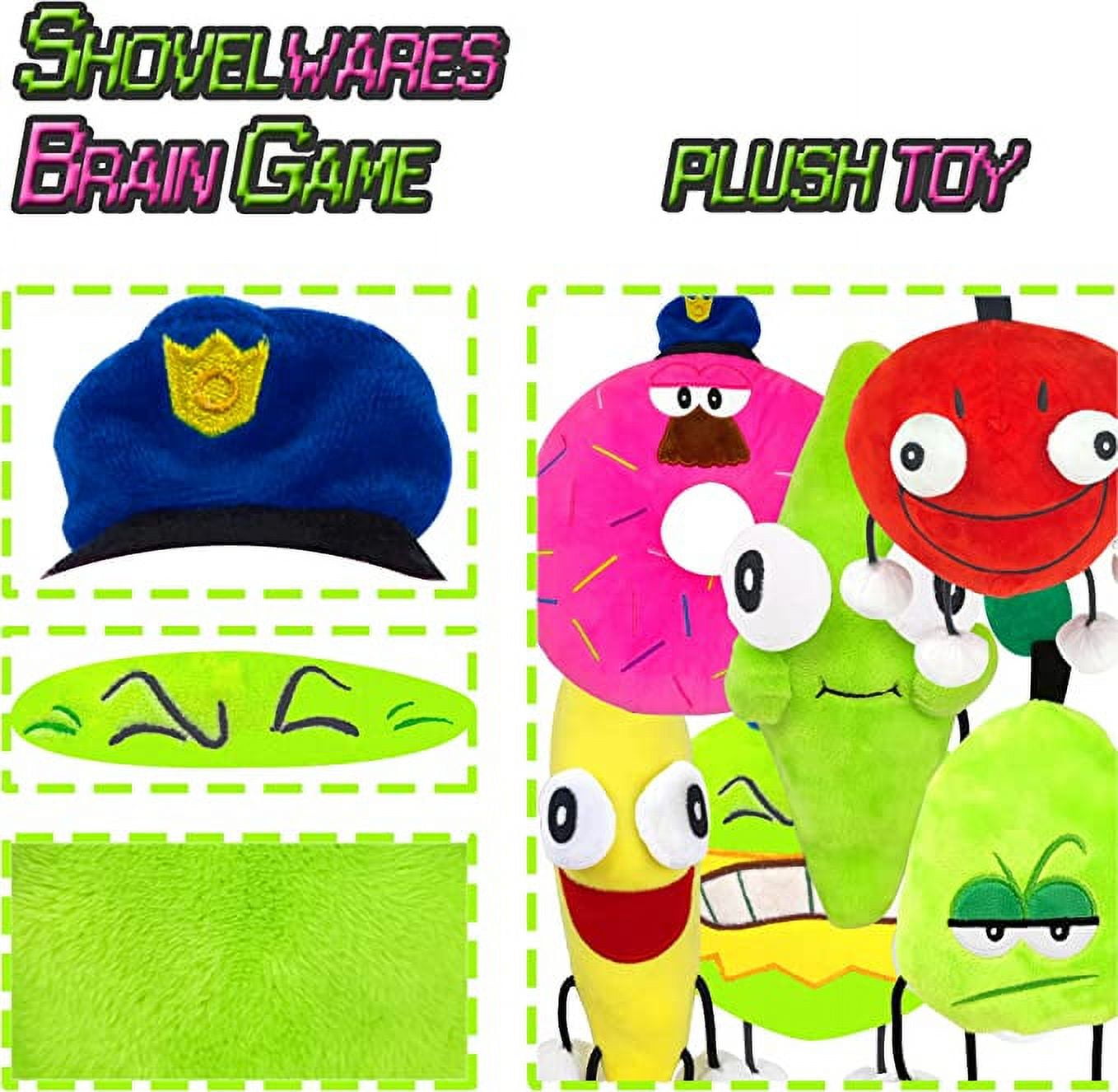 Roblox Shovelware's Brain Game Fans Banana & Apple Plush Toys