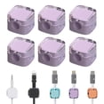 thumbnail image 1 of No Nail Self Wire Management Clip for Effortless Desktop Organization and Data Cord Control 6PCS, 1 of 2